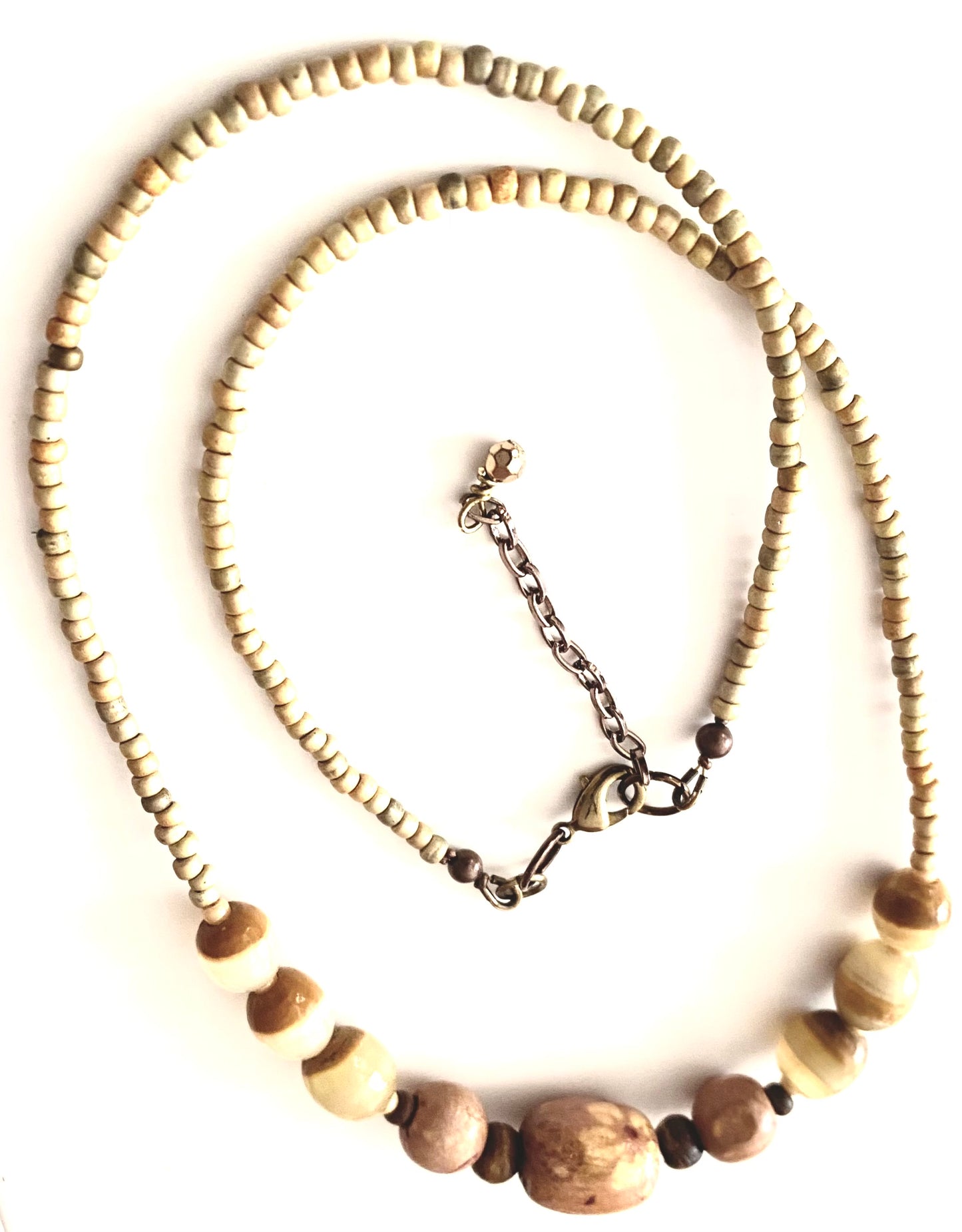 Golden Honey Necklace and Barrel Earrings