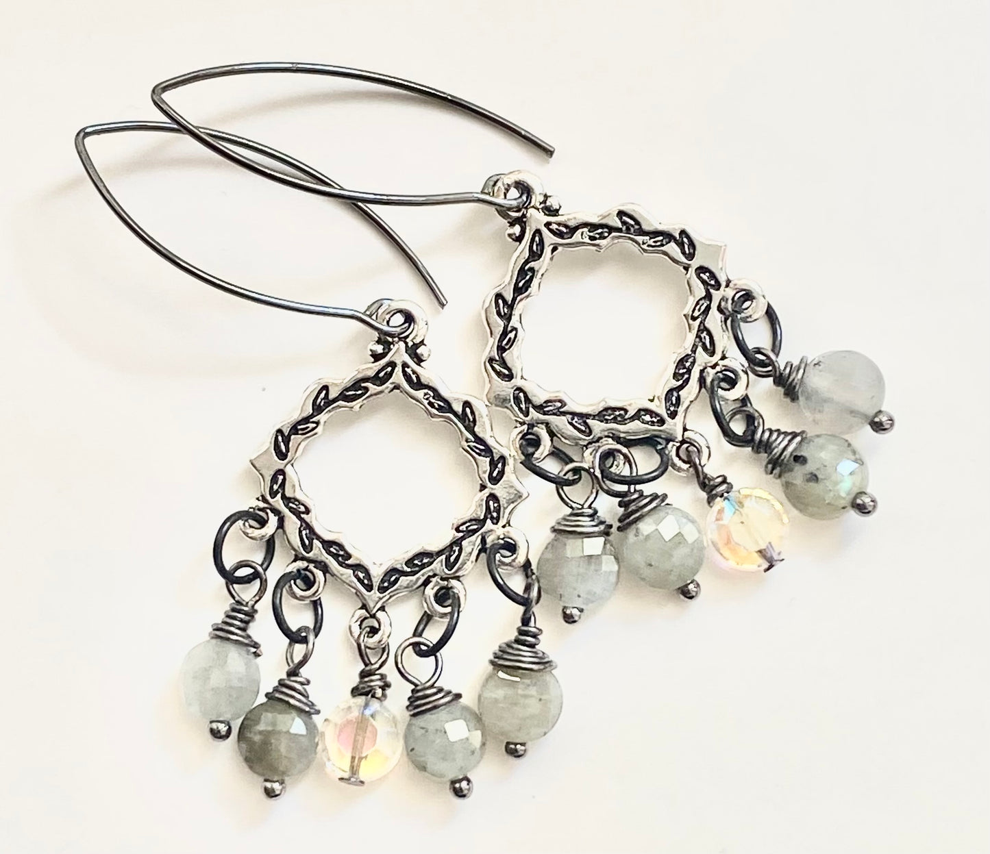 Cathedral Framed Labradorite Drops