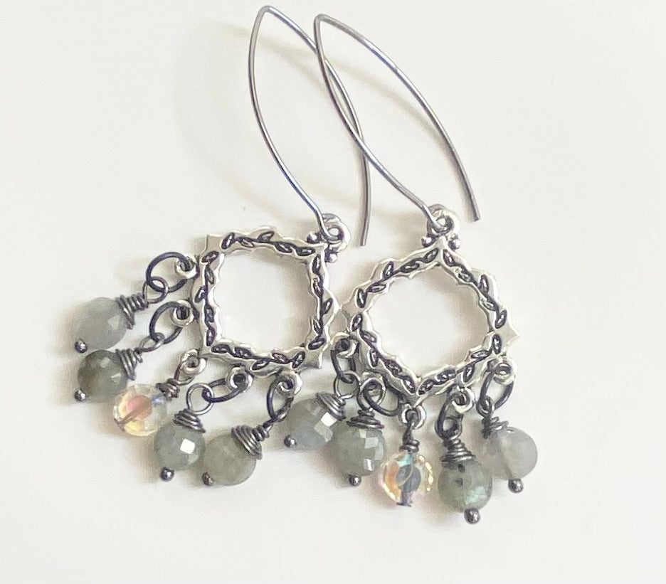 Cathedral Framed Labradorite Drops