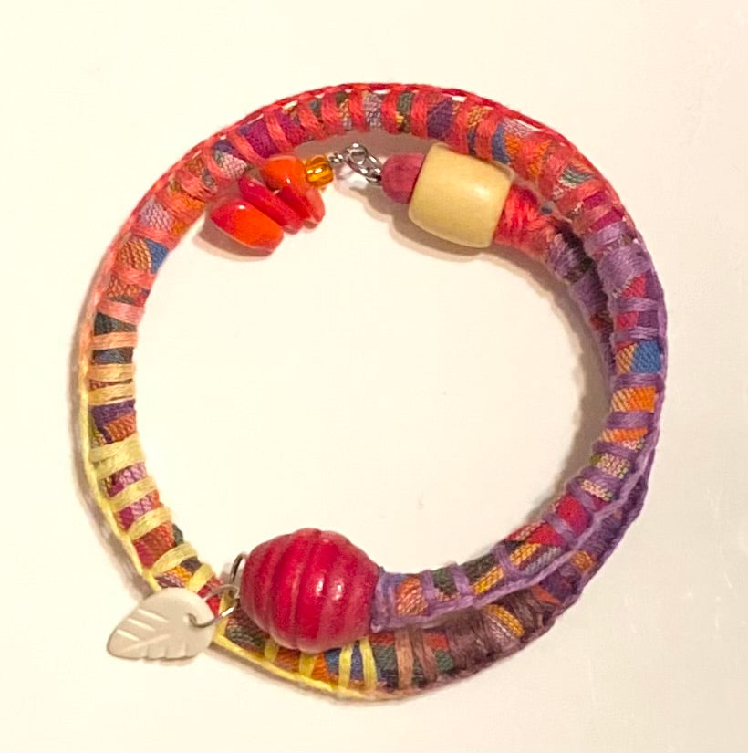 Wrap Around Fabric Bracelet