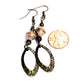 Rolled Paper Bicone Earrings