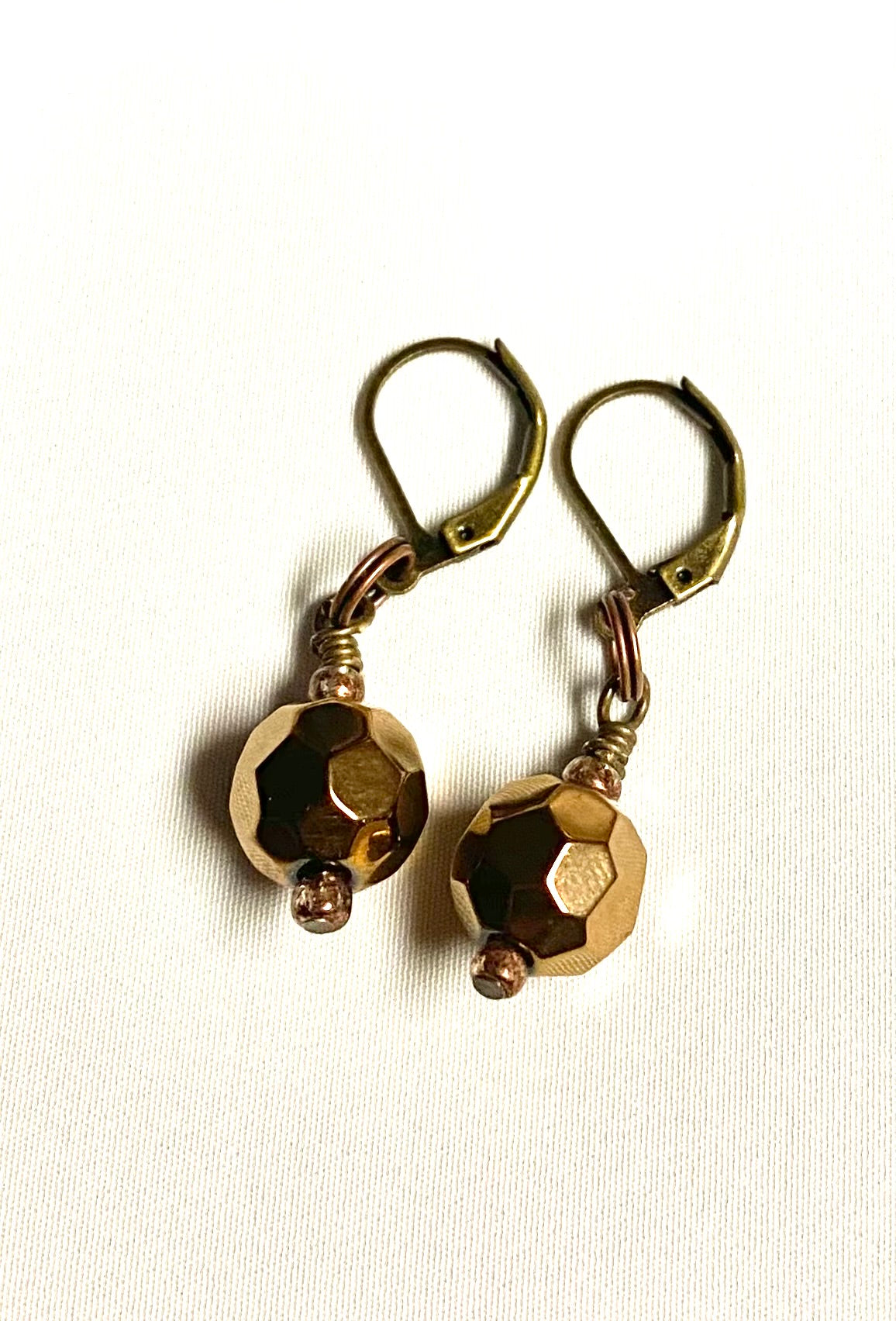Dark Brown Topaz CRAW Pendant and Earrings