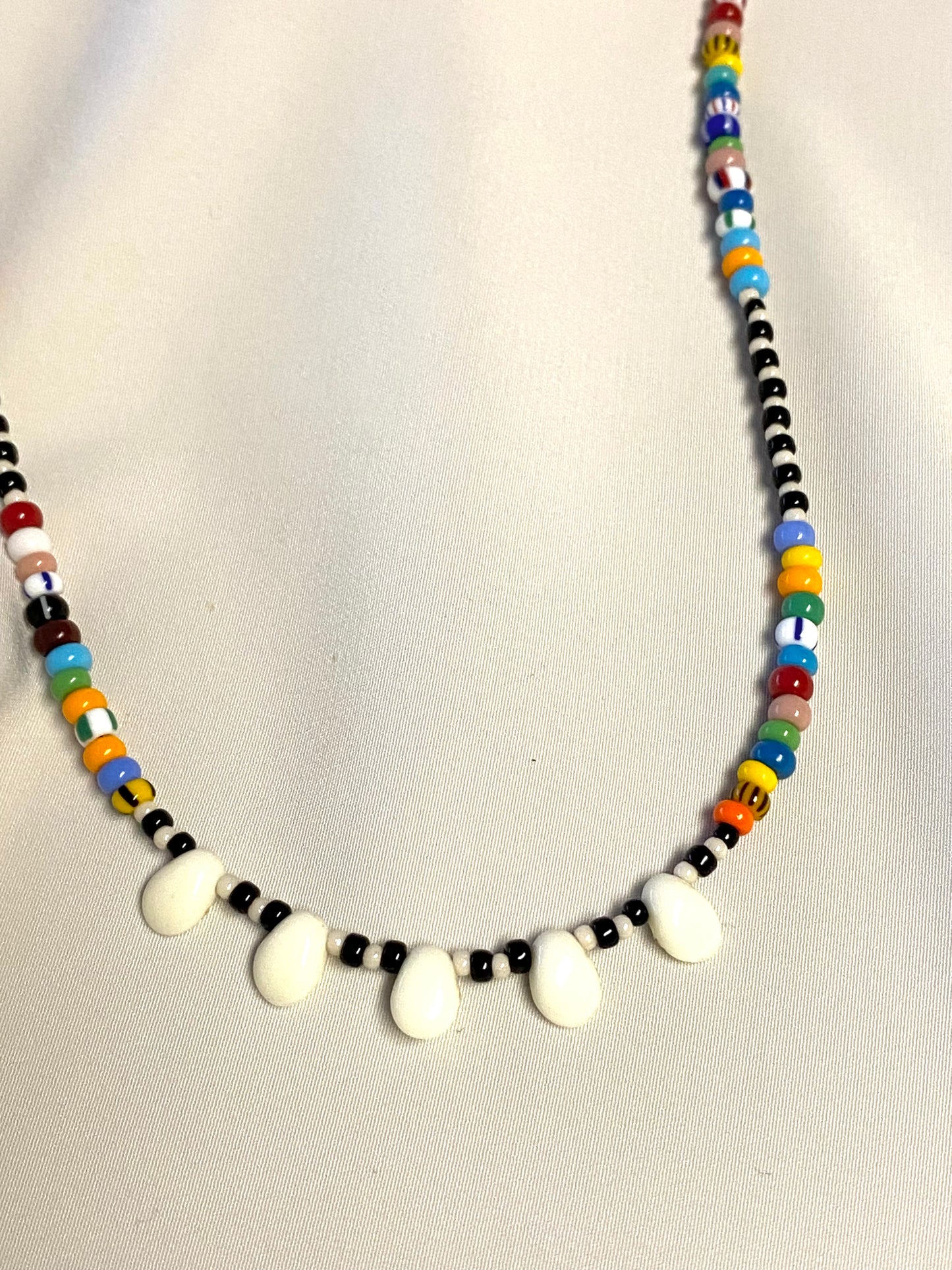 Trade Bead Necklace and Earring Set #1