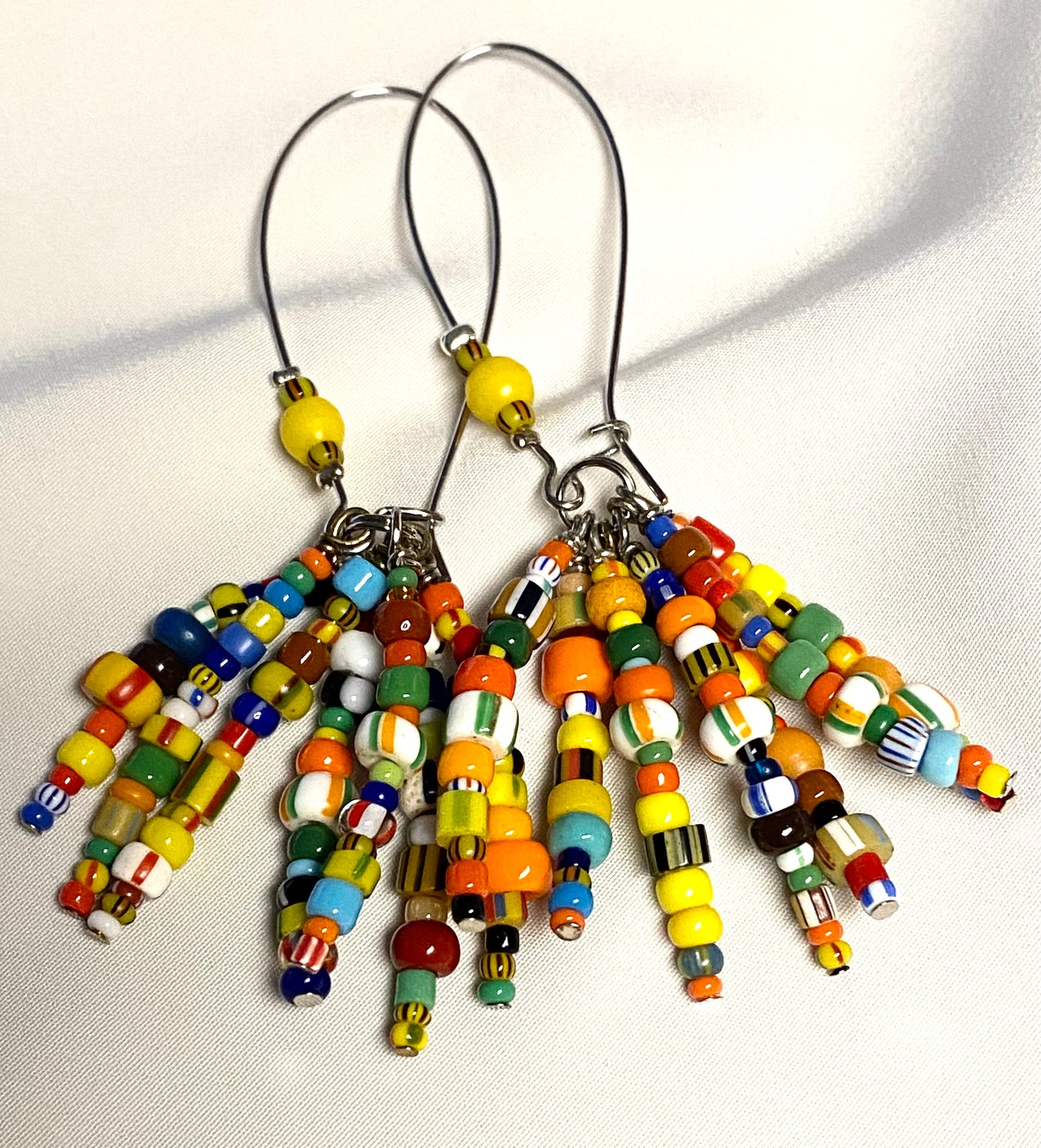 “Spider-Legs” Trade Beaded Earrings