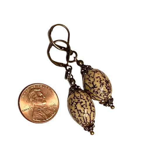 Betel Nut Dangle Earrings