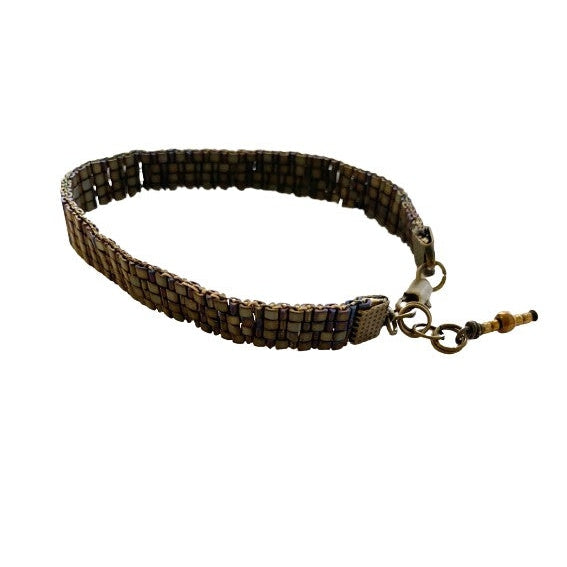 Loomed Triangle Beaded Bracelet