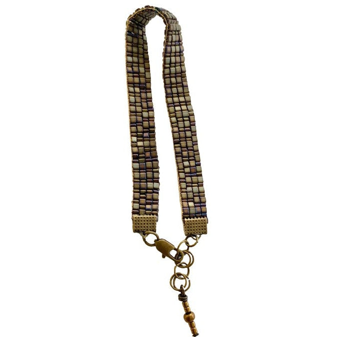 Loomed Triangle Beaded Bracelet