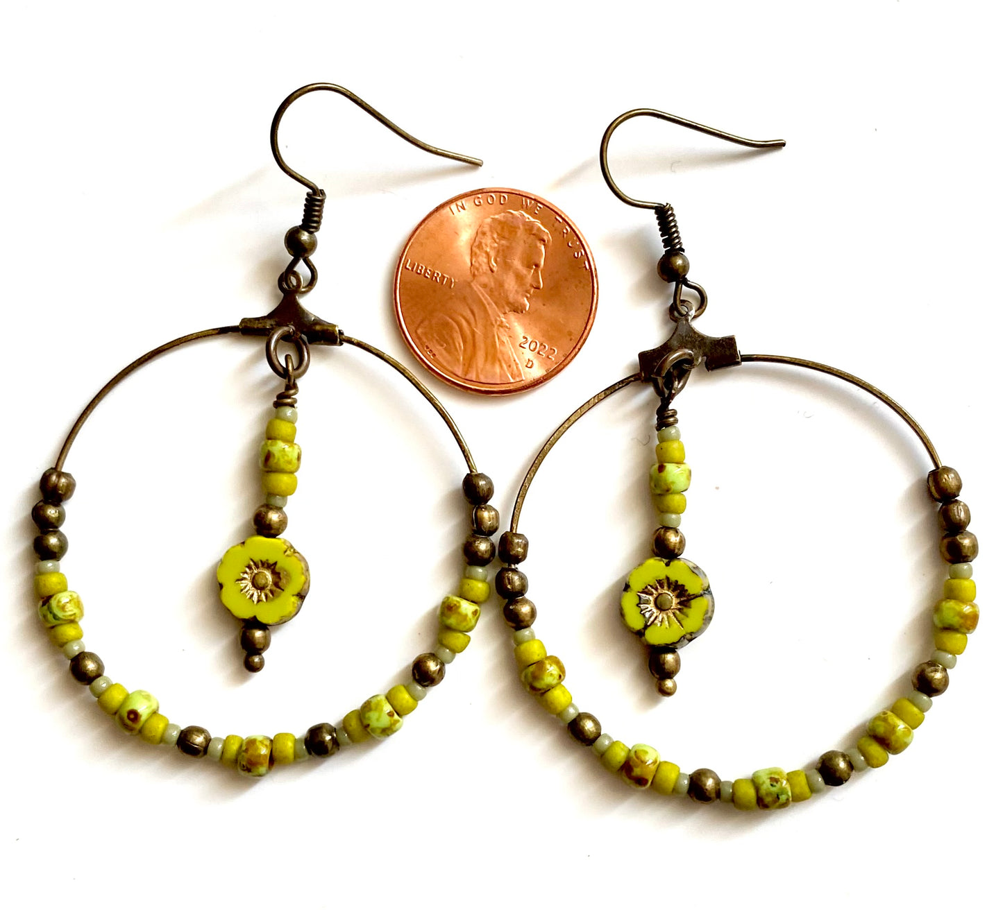 Unakite Flower Necklace and Earrings
