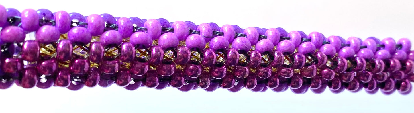 Square Purple Key Chain