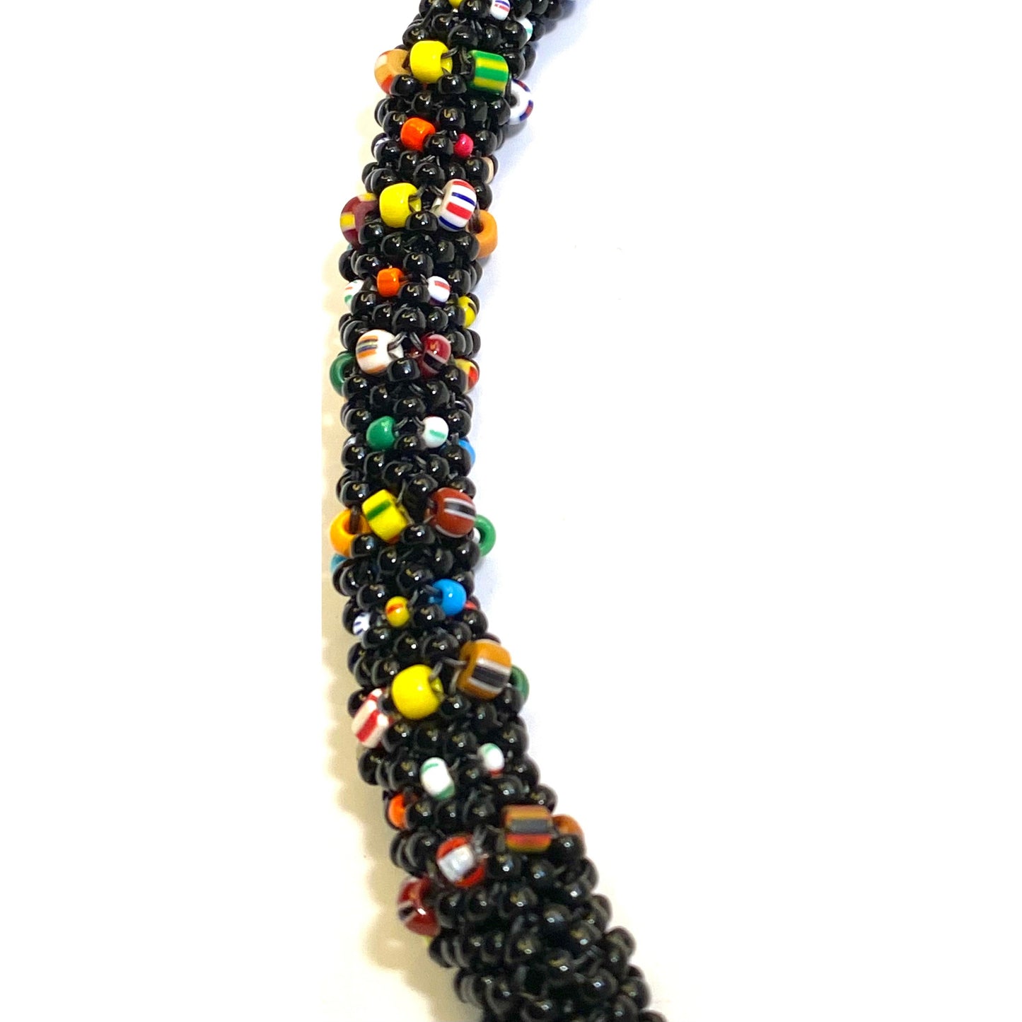 Curved Beaded Keychain