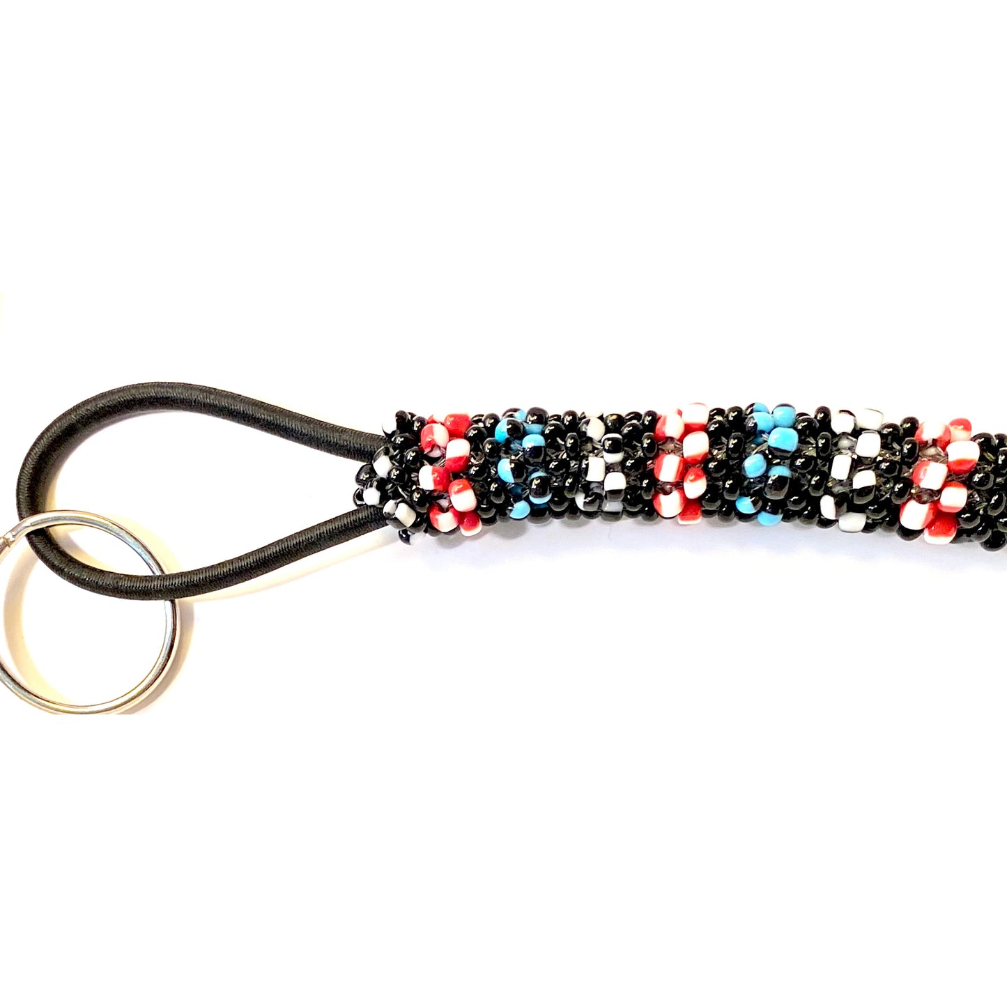 Pencil Shaped Beaded Keychain