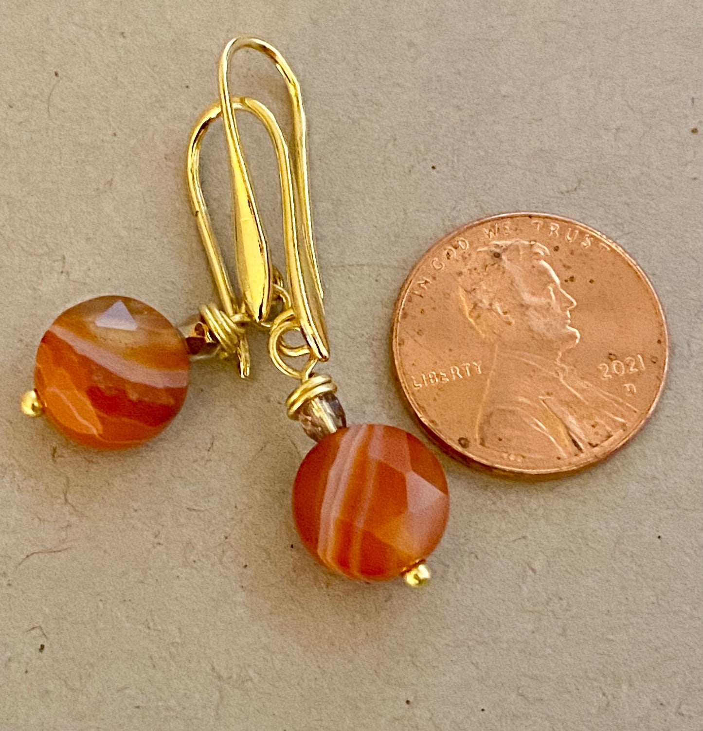 Carnelian Agate Drops